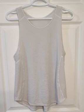 Lululemon Sculpt Tank Cloudy Grey Lightweight Mesh 2016
